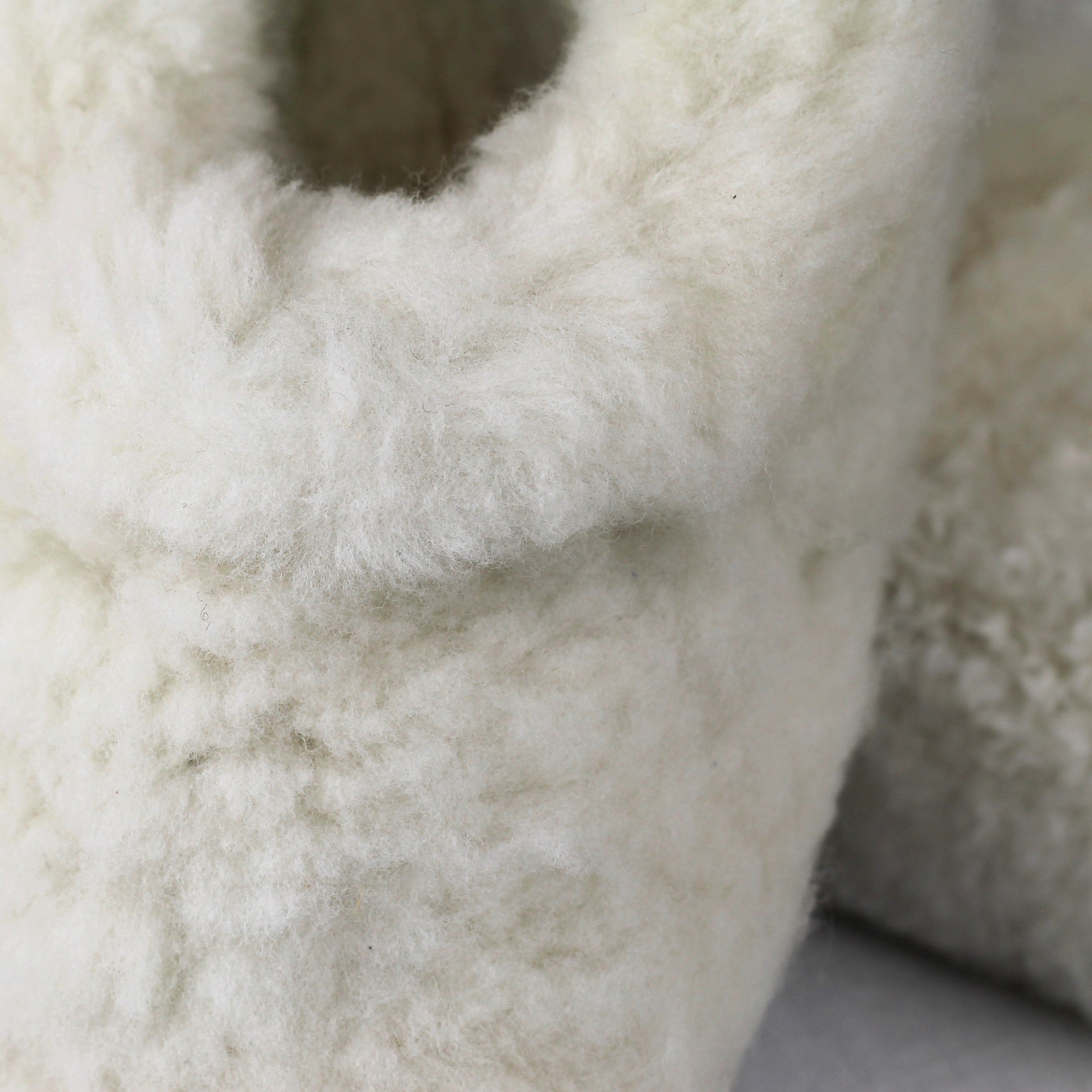 Woman White Sheepskin Slippers
