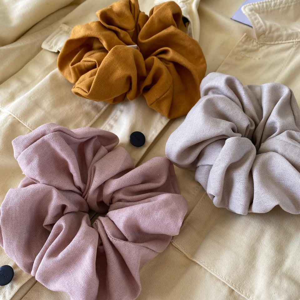Prestige- Linen Oversized Scrunchie