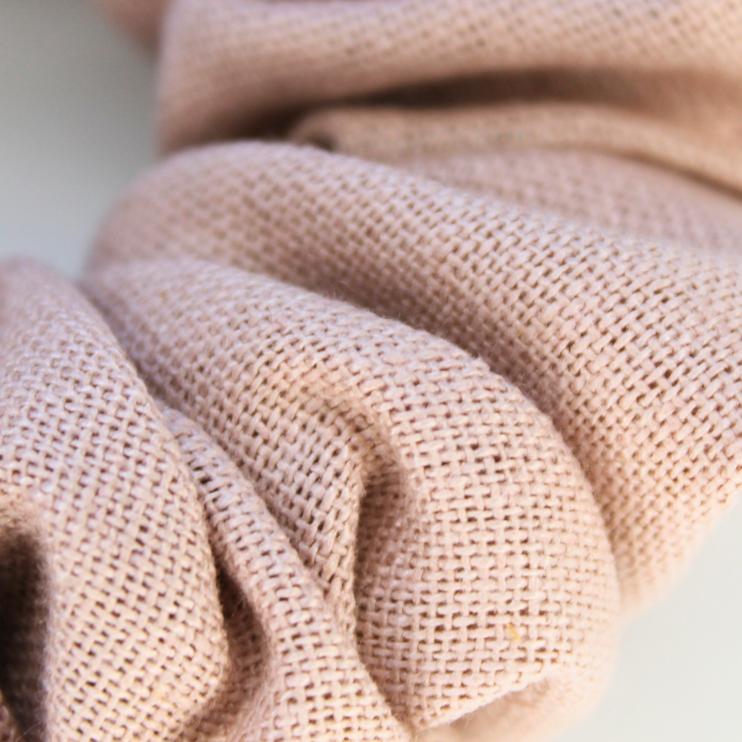 Close-up of pink fabric texture