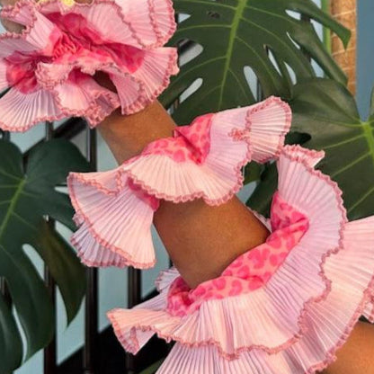 Pink Predator - Ruffle Scrunchie