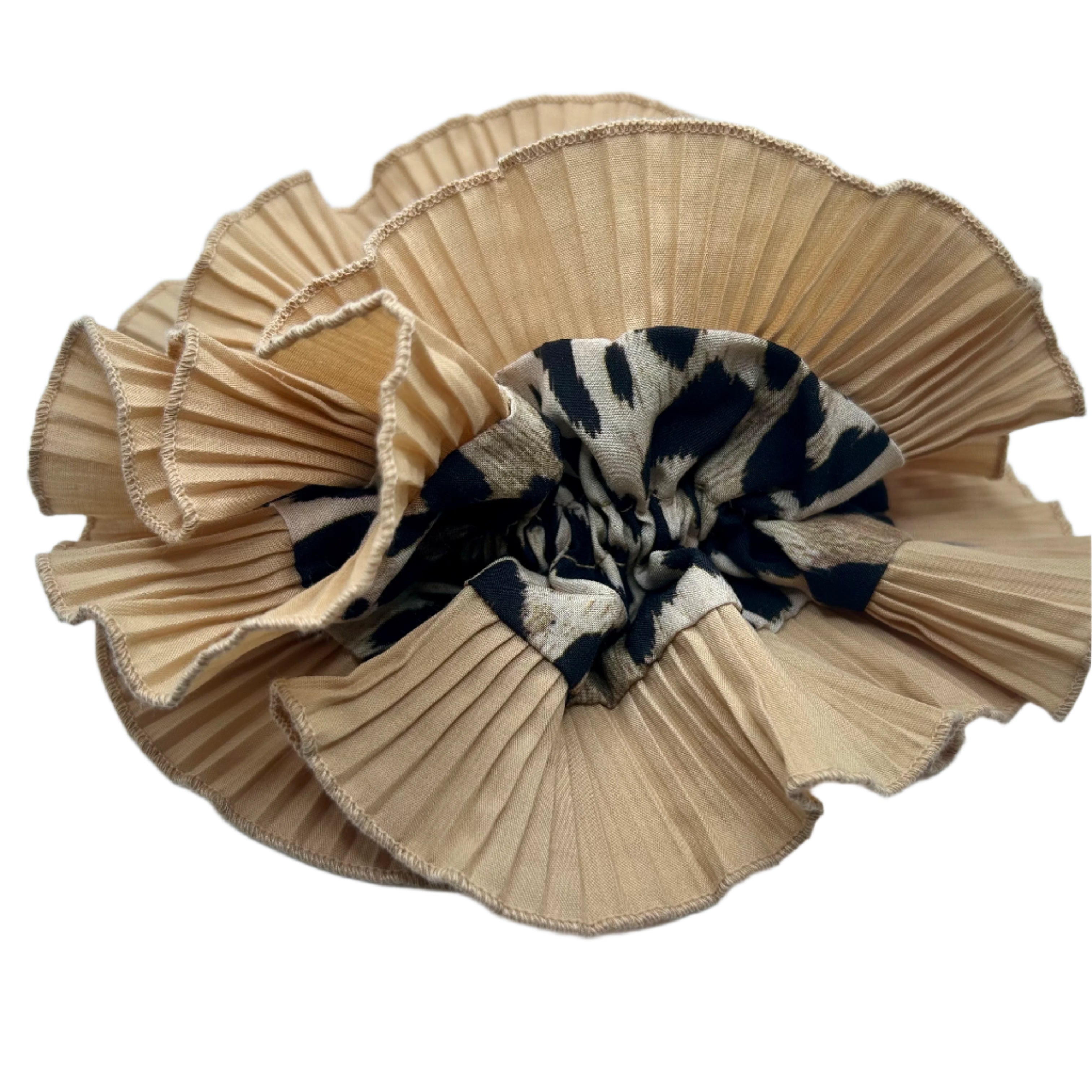 Coffee Prowl - Ruffle Scrunchie
