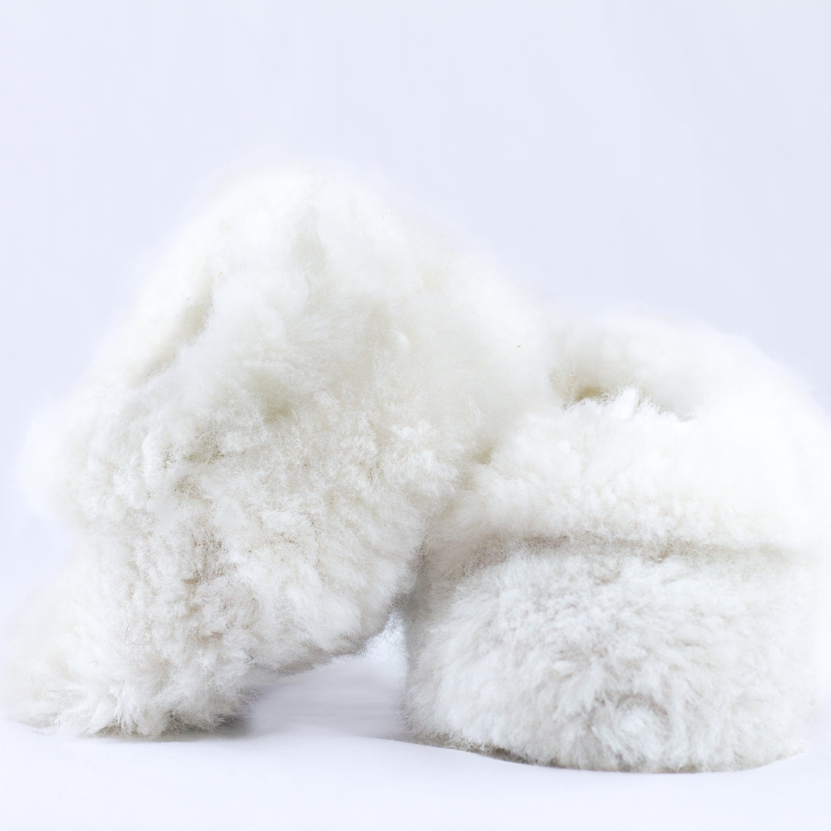 Pantuflas de Lana Blanca - Bebé