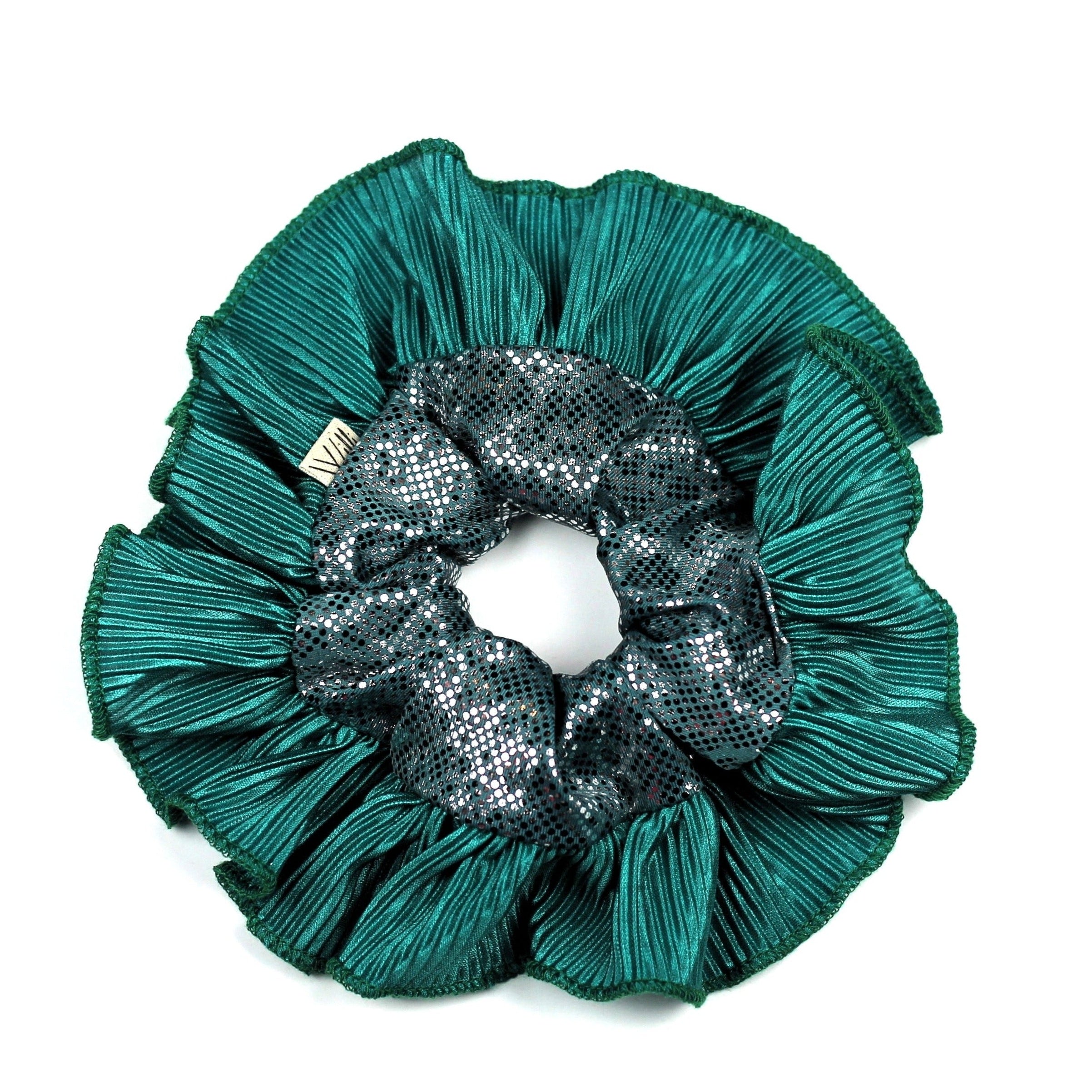 Emerald - Ruffle Scrunchie